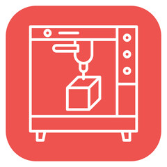 Poster - 3d Printer Icon of Technology iconset.