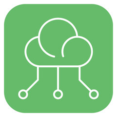 Sticker - Cloud Computing Icon of Smart City iconset.