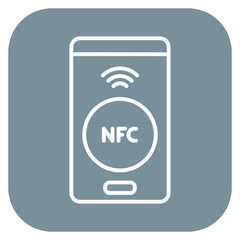 Wall Mural - Nfc Icon of Smart City iconset.