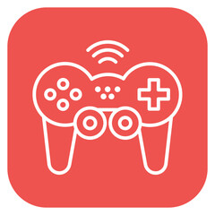 Canvas Print - Gamepad Icon of Computer and Hardware iconset.