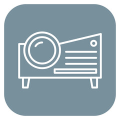 Canvas Print - Projector Icon of Computer and Hardware iconset.