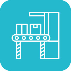 Poster - Conveyor Belt Icon of Engineering iconset.