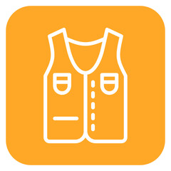 Poster - Vest Icon of Clothes iconset.