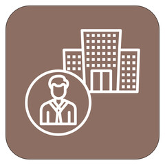 Canvas Print - Hotel Administration Icon of Hotel Management iconset.