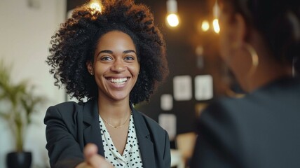 Wall Mural - Business women in an office meeting