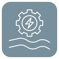 Sticker - Hydro Power Icon of Renewable Energy iconset.