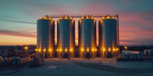 Grain Silos And Structure In Industry