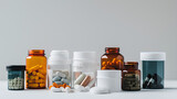 Fototapeta  - pills and bottle of medicine