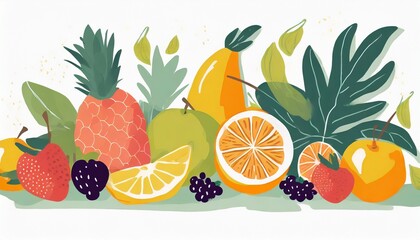 Wall Mural - tropical fruit