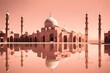 Rose gold color mosque