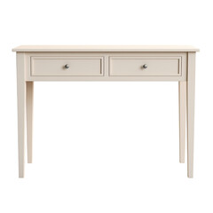 Wall Mural - Console Table with Drawers. Scandinavian modern minimalist style. Transparent background, isolated image.