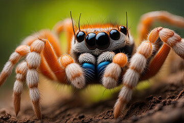 detailed close-up spider