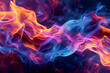 © Visual Studio - Colorful neon fire flame background banner or header