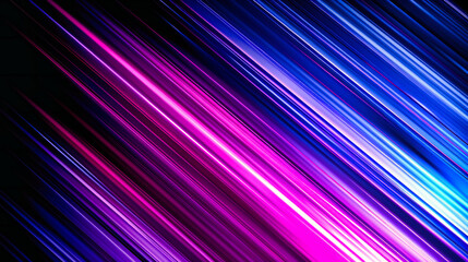 Wall Mural - Futuristic Motion Blur Background, Abstract Technology and Speed Concept, Vibrant Blue and Pink Lights, Modern Graphic Design, Dynamic Movement Illustration