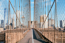 Brooklyn Bridge At Daytime, Manhattan, New York City, USA
