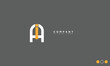  AI Alphabet letters Initials Monogram logo IA, A and I