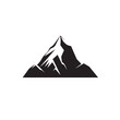 Mountain in cartoon, doodle style . Image for t shirt. Isolated 2d vector illustration in logo, icon, sketch style, Eps 10, black and white. AI Generative