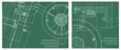 © bubushonok - Engineering illustration set. Cover, flyer, banner, background