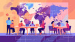 © DRN Studio - World wide business concept image. Vector illustration.
