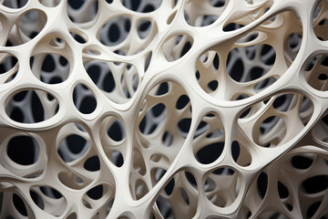 Aufkleber - organic patterns intertwine to create a network of abstract figures, symbolizing the intricate conne