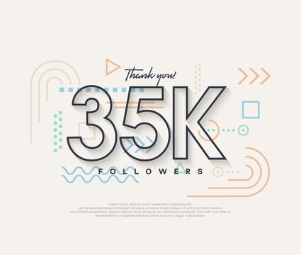 Line design, thank you very much to 35k followers.