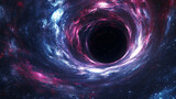 Fototapeta Do przedpokoju - The black hole at the center of a cosmic vortex.