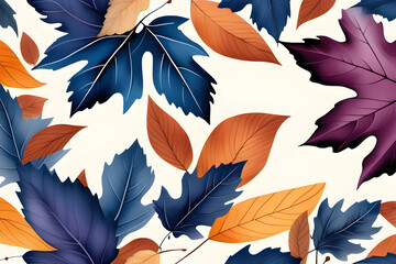 Wall Mural - maple watercolor illustration: watercolor illustration of autumn scenery, used for various applicati
