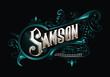 © Anton blez - SAMSON lettering custom template design