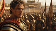 Alexander the great in battle.