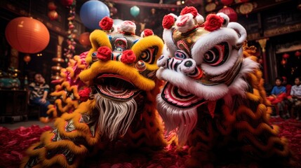 Lion and Dragon dance