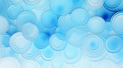 Poster - blue circle pattern background image.
