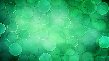 Poster - green circle pattern background image.