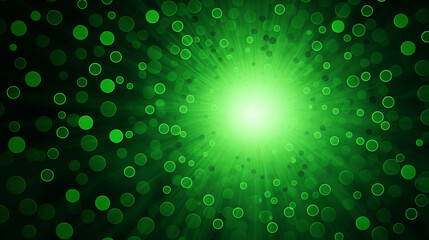 Poster - green circle pattern background image.