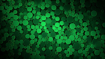 Poster - green circle pattern background image.