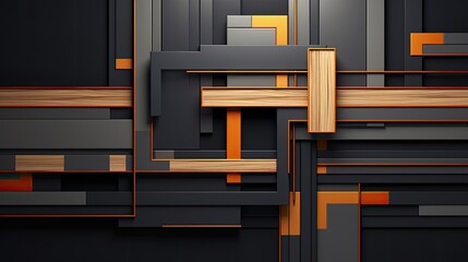 Wall Mural - A luxurious and modern black background, exuding sophistication and contemporary elegance.