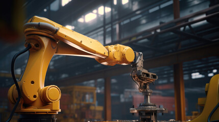 Wall Mural - Automation robot arm in the factory