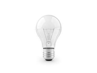 lighted bulb, transparent background