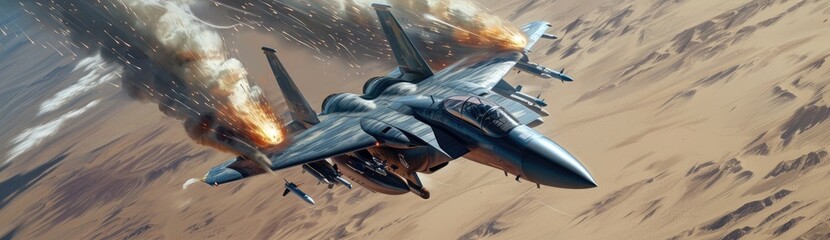 Wall Mural - A sleek and powerful stealth fighter plane in action, navigating the skies with agility and stealth capabilities.