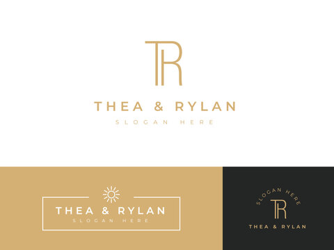 Abstract logo design concept for branding with initials letter