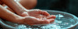 © Яна Ерік Татевосян - Woman's hands taking hand bath in spa salon. Selective focus.