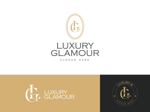 Abstract logo design concept for branding with initials letter