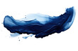 Oceanic Blue Brushwork Isolated On Transparent Background