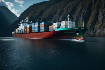 container ship in the port