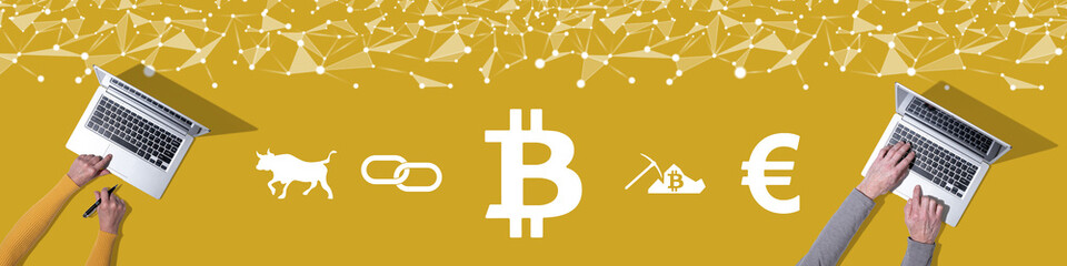 Poster - Concept of bitcoin