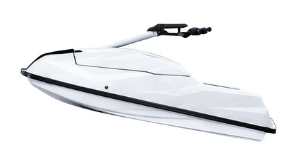 Side view white watercraft