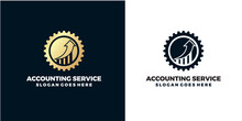 Minimalist Elegant Logo For  Accounting Service Professional And Classic Logo Design.