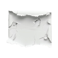 Aufkleber - white paper ripped message torn