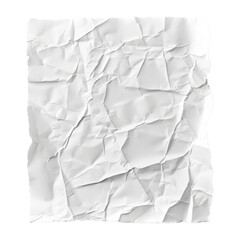 Aufkleber - Blank white creased crumpled paper texture background old grunge ripped torn vintage collage poster placard