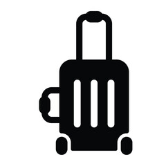 Wall Mural - travel bag icon. Vacation, biggage and luggage symbol