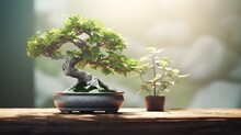 Bonsai Tree In Pot